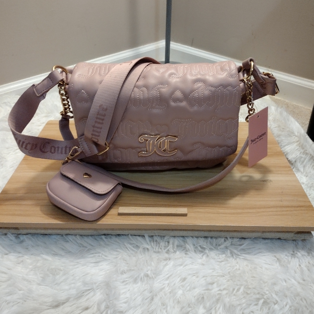 Juicy Couture Pink π©·β¨ League Large Flap Purse (Multi Strap) π - Picture 3 of 11